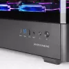 PC korpuss TACENS Mars Gaming MCLCDPRO Midi Tower — Melns, IPS 7.2 collu Displejs, Apakšējais PSU, ATX/Micro‑ATX/Mini‑ITX atbalsts
