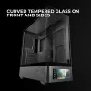 PC korpuss TACENS Mars Gaming MCLCDPRO Midi Tower — Melns, IPS 7.2 collu Displejs, Apakšējais PSU, ATX/Micro‑ATX/Mini‑ITX atbalsts