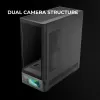 PC korpuss TACENS Mars Gaming MCLCDPRO Midi Tower — Melns, IPS 7.2 collu Displejs, Apakšējais PSU, ATX/Micro‑ATX/Mini‑ITX atbalsts