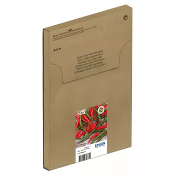 Epson 503 EasyMail tintes kasetņu komplekts — 4 gab., standarta ietilpība: melnā 4,6 ml, ciāna/magenta/dzeltenā 3,3 ml