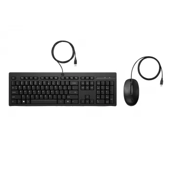 HP 225 vadu pele un tastatūras komplekts, pilna izmēra, USB, melns