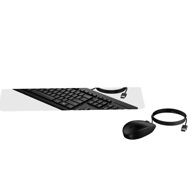 HP 225 vadu pele un tastatūras komplekts, pilna izmēra, USB, melns