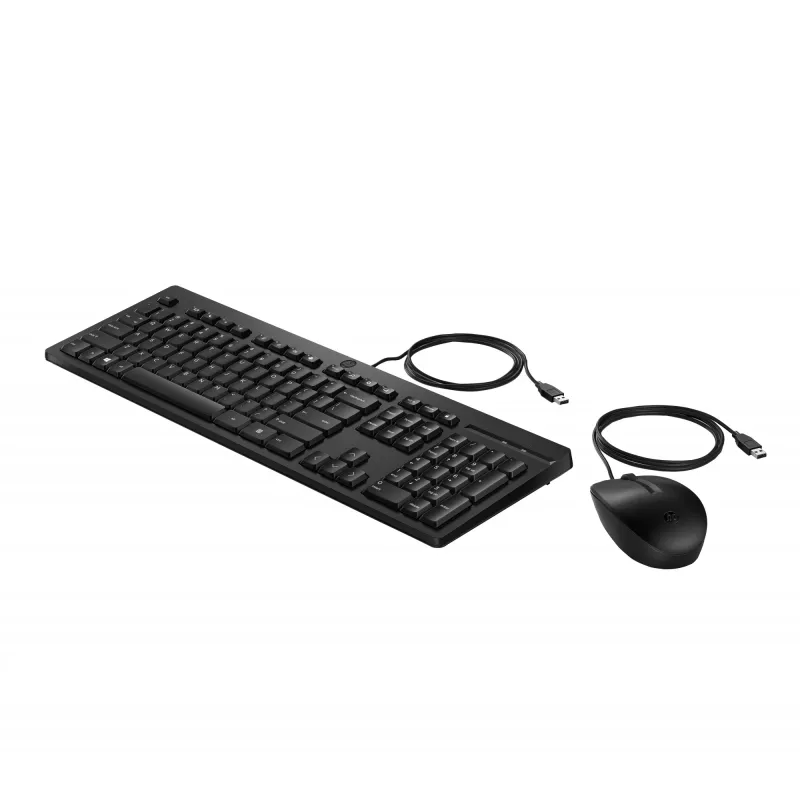 HP 225 vadu pele un tastatūras komplekts, pilna izmēra, USB, melns
