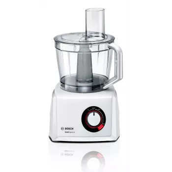 Virtuves kombains Bosch MC812W501 — 1000 W, 3.9 L bļoda, balts, nerūsējošā tērauda asmeņi