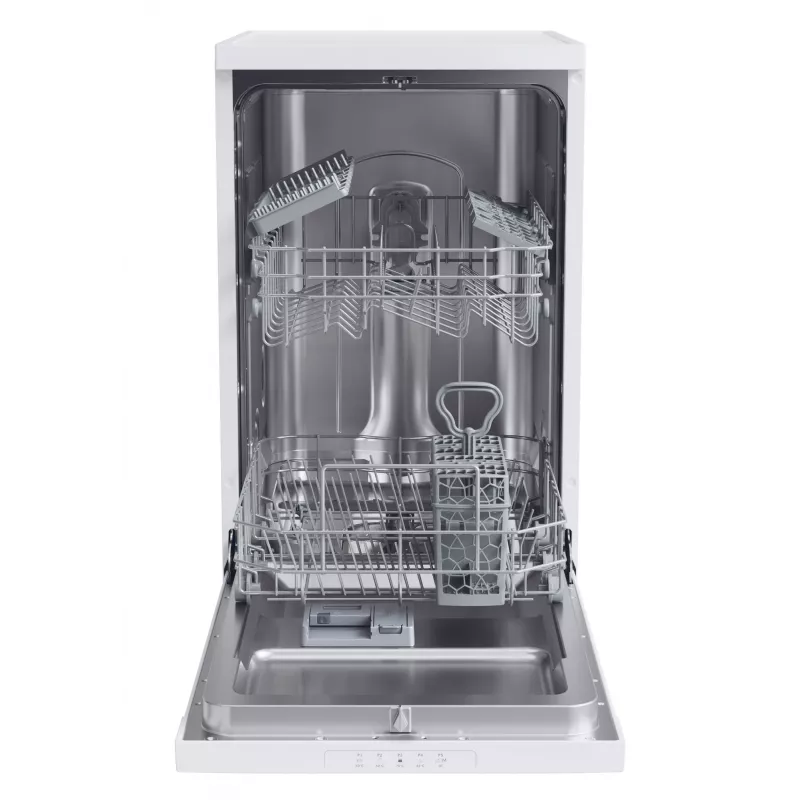 Brīvi stāvoša šaurā trauku mazgājamā mašīna CANDY Brava CDPH 2L1049W — 10 komplekti, 45 cm, 49 dB, E klase
