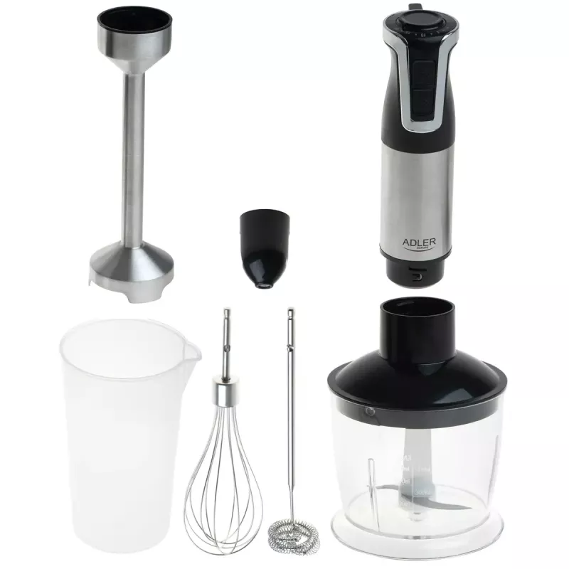 Rokas blenderis Adler AD 4627 1800W 20 ātrumi Turbo režīms Smalcinātājs