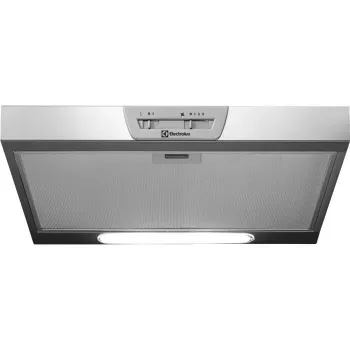 Tvaika nosūcējs zem skapja Electrolux LFU215X, nerūsējošais tērauds, 498×132–510 mm, 3 ātrumi, 272 m³/h, alumīnija tauku filtrs