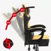 Spēļu krēsls huzaro Force 3.7 — ergonomisks augstas atzveltnes grozāms krēsls, dzeltena sēdvirsma, regulējami roku balsti, augstums 107.5–116.5 cm
