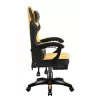 Spēļu krēsls huzaro Force 3.7 — ergonomisks augstas atzveltnes grozāms krēsls, dzeltena sēdvirsma, regulējami roku balsti, augstums 107.5–116.5 cm