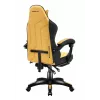 Spēļu krēsls huzaro Force 3.7 — ergonomisks augstas atzveltnes grozāms krēsls, dzeltena sēdvirsma, regulējami roku balsti, augstums 107.5–116.5 cm