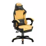 Spēļu krēsls huzaro Force 3.7 — ergonomisks augstas atzveltnes grozāms krēsls, dzeltena sēdvirsma, regulējami roku balsti, augstums 107.5–116.5 cm