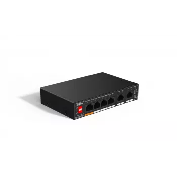 Dahua Technology PoE SG1006P Nenodrošināts Gigabitu Ethernet (10/100/1000) Strāvas padeve caur Ethernet (PoE) Melns