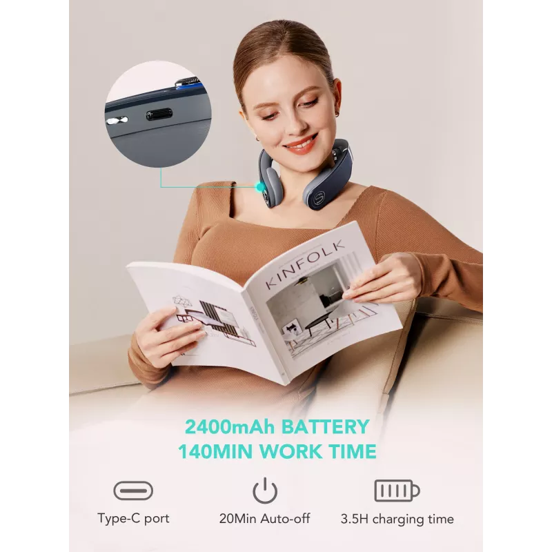 Masāžas ierīce SKG G7-Pro-Fold Blue Kombinētā, saspiešanas, mīcīšanas, vibrācijas
