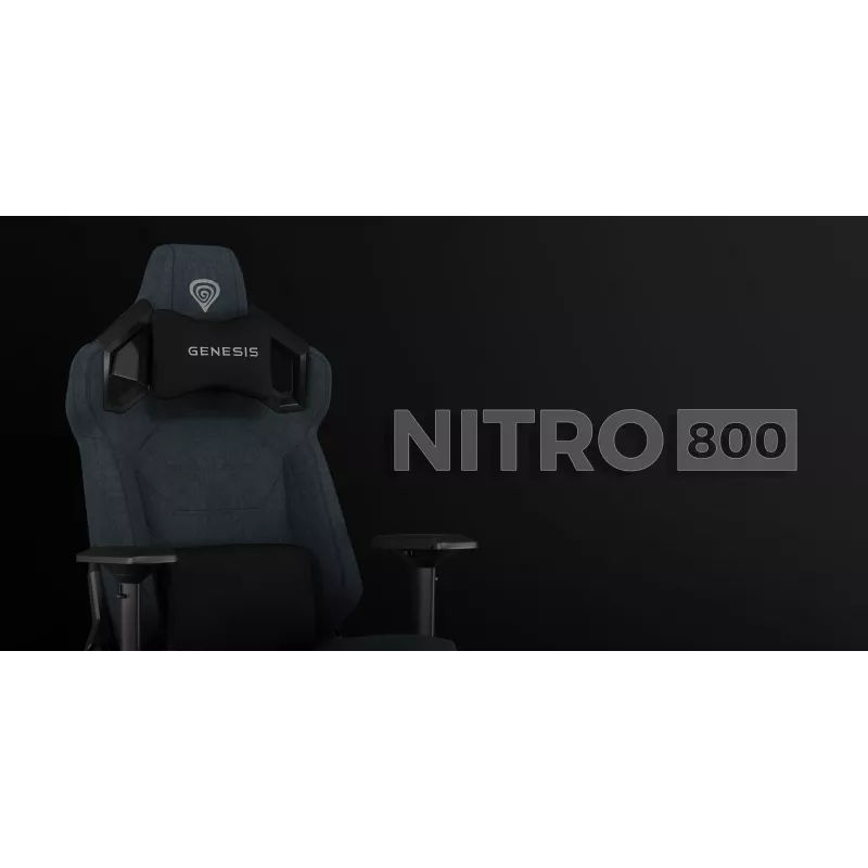 GENESIS NITRO 800 spēļu krēsls ar polsterētu sēdekli, maks. svars 150 kg