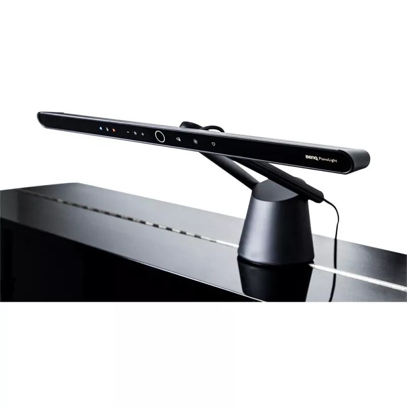 Monitora lampa BenQ PianoLight R Melna — 1070 lm, USB barošana, 120×367×628 mm