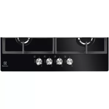 Iebūvējamā gāzes plīts virsma Electrolux KGG6426K Melna 56 cm 4 degļi