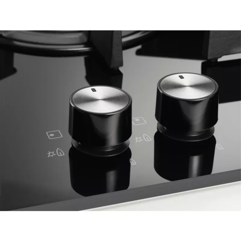 Iebūvējamā gāzes plīts virsma Electrolux KGG6426K Melna 56 cm 4 degļi