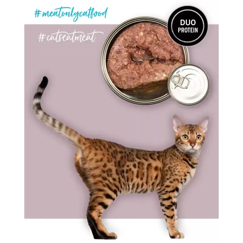 3coty mitrā kaķu barība pieaugušiem kaķiem, tītars ar zosi, 80 g