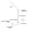 Montis MT042-BK LED galda lampa, melnā krāsā, 5,7 W, 230 V + USB