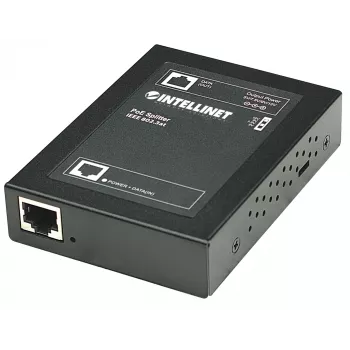 Intellinet PoE+ Sadalītājs, IEEE802.3at, 5, 7.5, 9 vai 12 V DC izejas spriegums