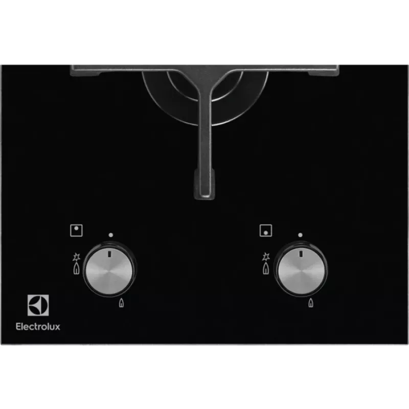Electrolux EGC3322NVK Melns Iebūvējamā Gāzes plīts virsma 2 zonas