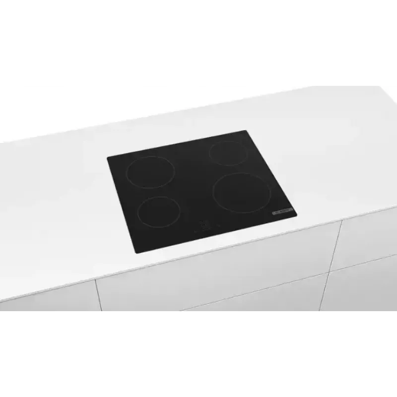 Bosch Serie 4 PKE61RBA2E keramikas plīts virsma, iebūvējama, 60 cm, melna, 4 zonas