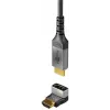 Goobay 72009 HDMI adapteris, leņķa, Type A standarta, melns/sudrabs