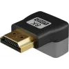 Goobay 72009 HDMI adapteris, leņķa, Type A standarta, melns/sudrabs
