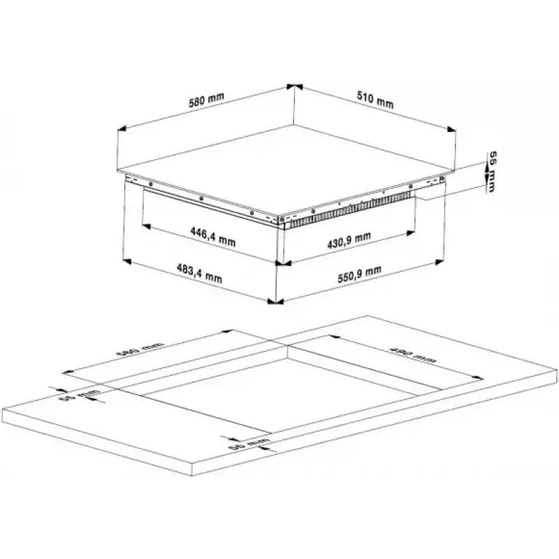 Beko HII 64400 MT indukcijas plīts virsma melna iebūvējama 60 cm 4 zonas