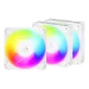 ARCTIC Freezer P12 Pro Reverse A-RGB (Balts) – 3 komplekts – 120 mm A-RGB PWM ventilators ar kabeļa sadalītāju