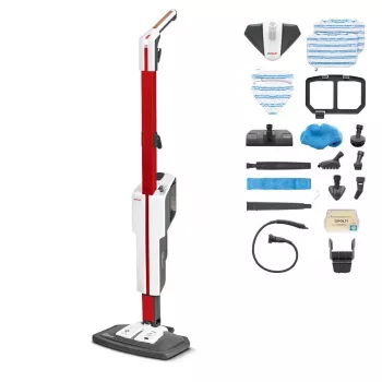 Polti Vaporetto SV650_Style tvaika mops 0.5 L 1500 W Melns, Sarkans, Balts
