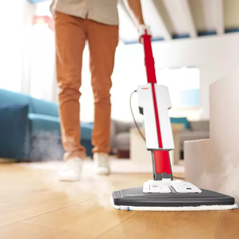 Polti Vaporetto SV650_Style tvaika mops 0.5 L 1500 W Melns, Sarkans, Balts