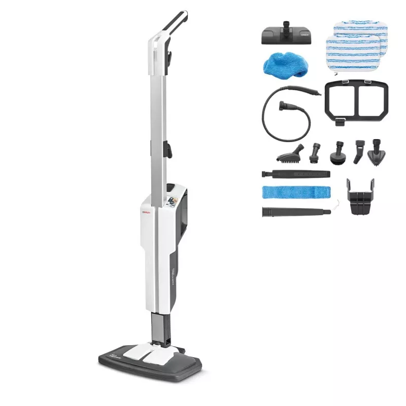 Polti Vaporetto SV610_Style Tvaika mops 0.5 L 1500 W Pelēks, Balts