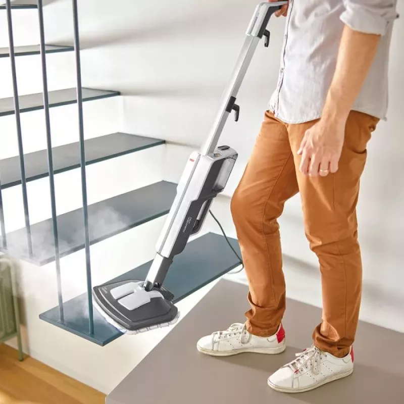 Polti Vaporetto SV610_Style Tvaika mops 0.5 L 1500 W Pelēks, Balts