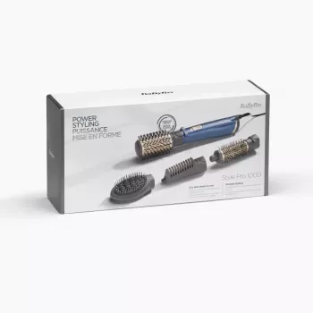 Karstā gaisa suka BaByliss Style Pro 1000 AS965E — 1000 W, 2,5 m vads, 4 uzgaļi, keramikas sildītājs, jonu tehnoloģija, automātiska rotācija
