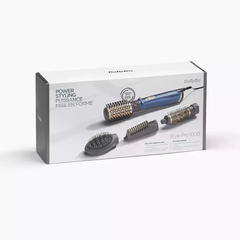 BaByliss Style Pro 1000 AS965E matu veidošanas suka ar karstu gaisu, 1000 W