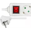 Microconnect GRU0035WS pagarinātājs 5 m, 3 kontaktligzdas, balts