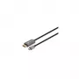 Manhattan USB-C uz DisplayPort 1.4 kabelis, 8K@60Hz, 3m, vīrietis-vīrietis, nav divvirzienu, melns, trīs gadu garantija