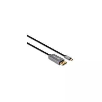 Manhattan USB-C uz DisplayPort 1.4 kabelis, 8K@60Hz, 3m, vīrietis-vīrietis, nav divvirzienu, melns, trīs gadu garantija