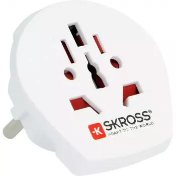 Ceļojumu adapteris Skross 1.500211-C Universāls C tips Balts