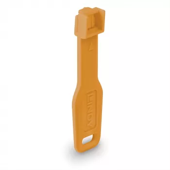 Lindy RJ45 Portu bloķētāji oranži 10 gab. + 1 atslēga