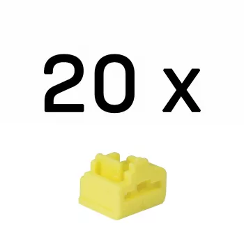 Lindy RJ-45 Portu bloķētāji bez atslēgas, 20 gab., dzelteni