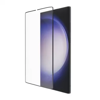 dbramante1928 Eco-Shield Samsung Galaxy S23 Ultra Melns Apmale Putekļu Izturīgs Rūdīts Stikla Ekrāna Aizsargs