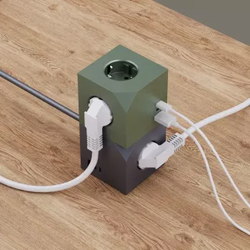 MicroConnect MC-CUBE015USBMAGNETIC strāvas kubs ar magnētisko stiprinājumu