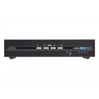 ATEN 4 portu USB HDMI divu displeju drošs KVM slēdzis 4K Ultra HD