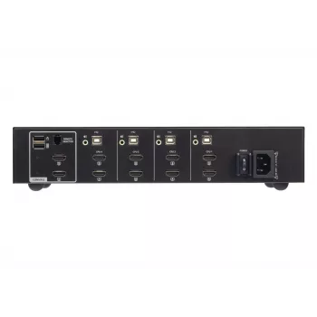 ATEN 4 portu USB HDMI divu displeju drošs KVM slēdzis 4K Ultra HD