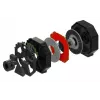 Stūre un pedāļi Thrustmaster T598X Melns Sarkans USB vadu Analogais/Digitālais PC PlayStation 4 PlayStation 5 Metāla korpuss