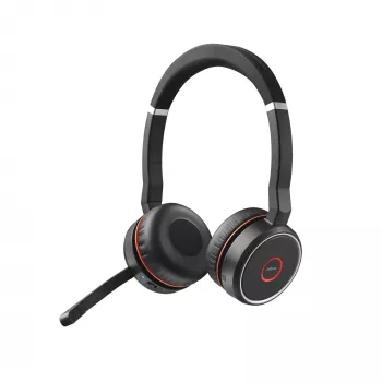 Austiņas Jabra Evolve 75 SE MS Stereo, vadu un Bluetooth, 30m darbības rādiuss