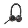 Austiņas Jabra Evolve 75 SE MS Stereo, vadu un Bluetooth, 30m darbības rādiuss