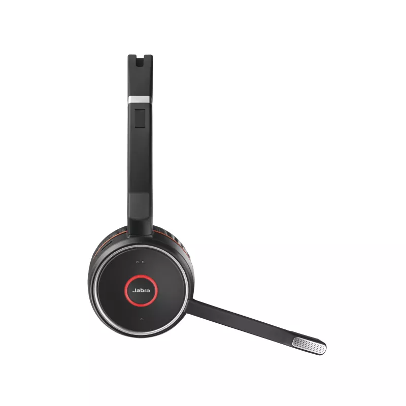 Austiņas Jabra Evolve 75 SE MS Stereo, vadu un Bluetooth, 30m darbības rādiuss